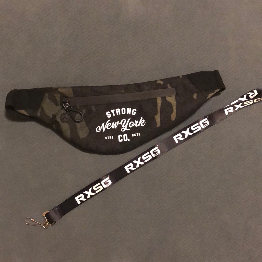 Strength Co fanny pack and RXSG lanyard